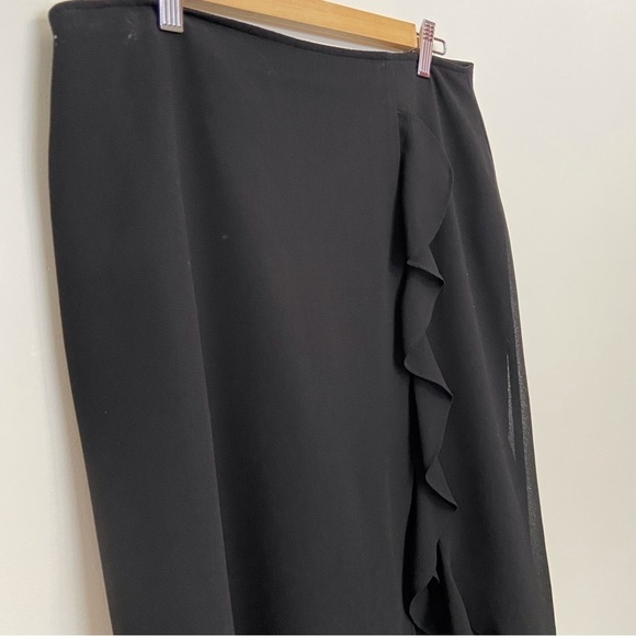 JOSEPH Ribkoff black skirt dress classic woven detailed embellishment crepe 14 - Picture 3 of 16